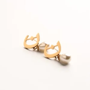 Calligraphed Initial Earring ن