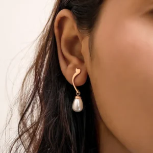 Calligraphed Initial Earring م